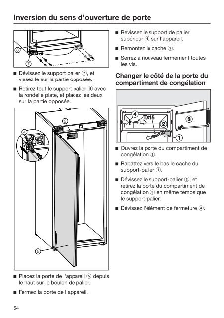 Miele K 35683 iDF - Mode d'emploi et instructions de montage