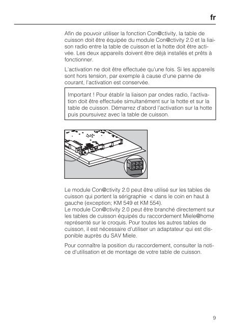 Miele DA 3568 - Notice de montage