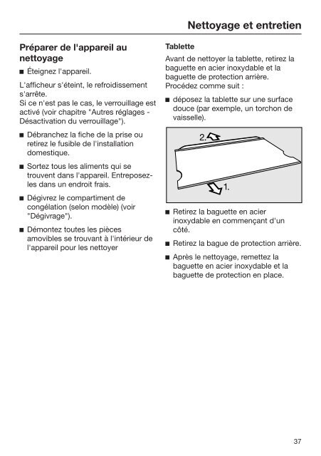 Miele K 32222 i - Mode d'emploi et instructions de montage