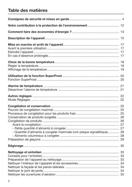 Miele FNS 28463 E ed/cs - Mode d'emploi et instructions de montage