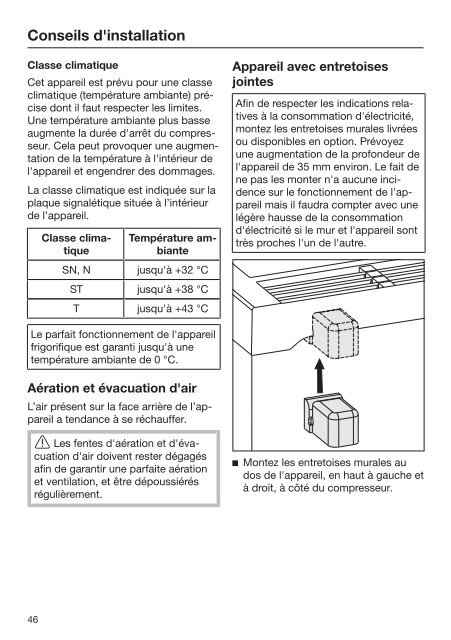 Miele FNS 28463 E ed/cs - Mode d'emploi et instructions de montage