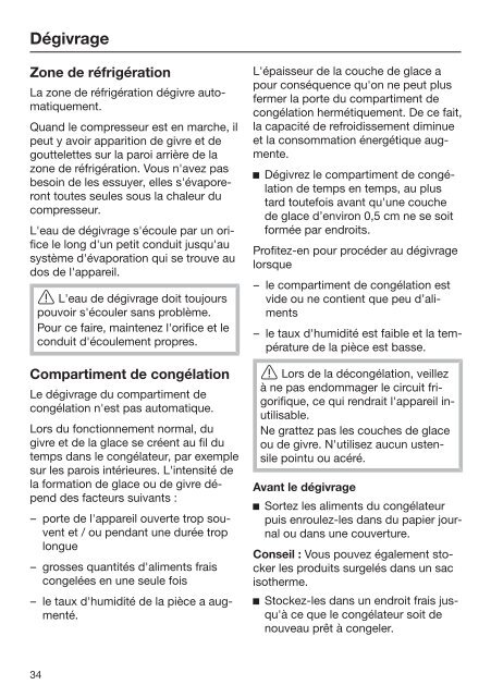 Miele K 35673 iD - Mode d'emploi et instructions de montage