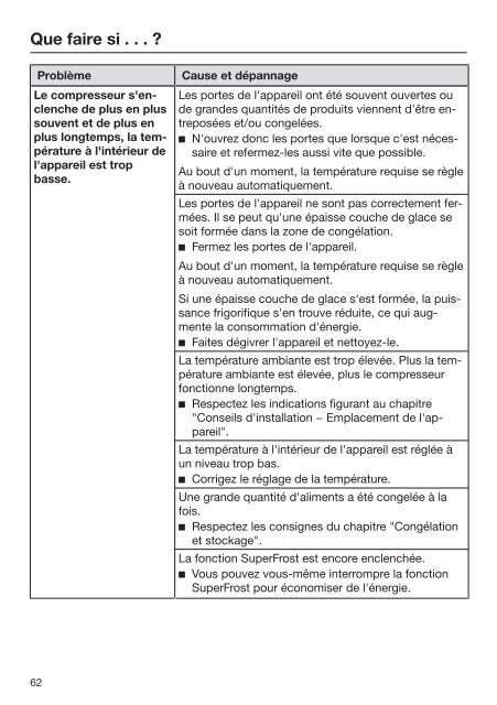 Miele KWNS 28462 E - Mode d'emploi et instructions de montage