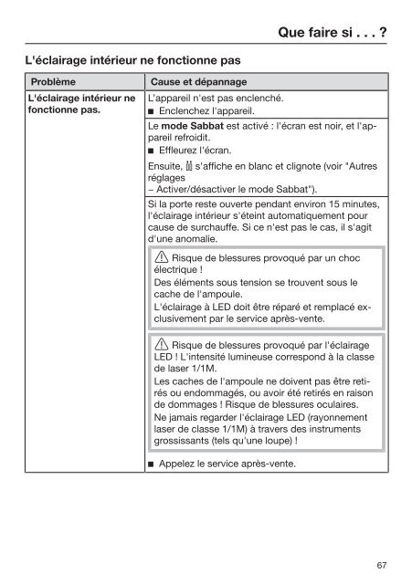 Miele KWNS 28462 E - Mode d'emploi et instructions de montage