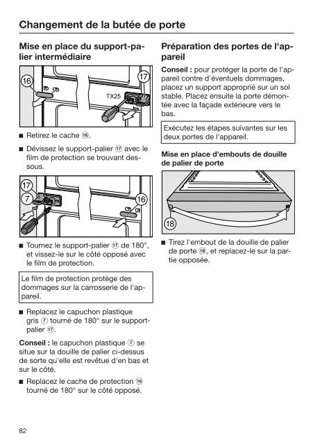 Miele KWNS 28462 E - Mode d'emploi et instructions de montage