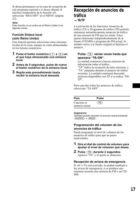 Sony CDX-CA650 - CDX-CA650 Consignes d&rsquo;utilisation Su&eacute;dois