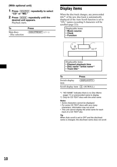 Sony CDX-CA650 - CDX-CA650 Consignes d&rsquo;utilisation Grec