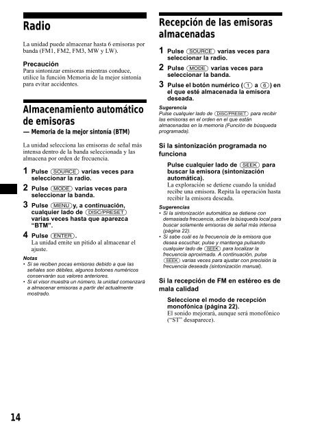 Sony CDX-CA650 - CDX-CA650 Consignes d&rsquo;utilisation Grec