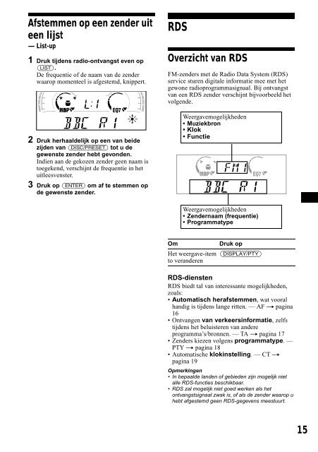 Sony CDX-CA650 - CDX-CA650 Consignes d&rsquo;utilisation N&eacute;erlandais