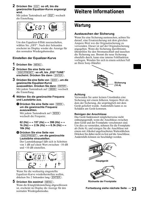 Sony CDX-CA650 - CDX-CA650 Consignes d&rsquo;utilisation Italien