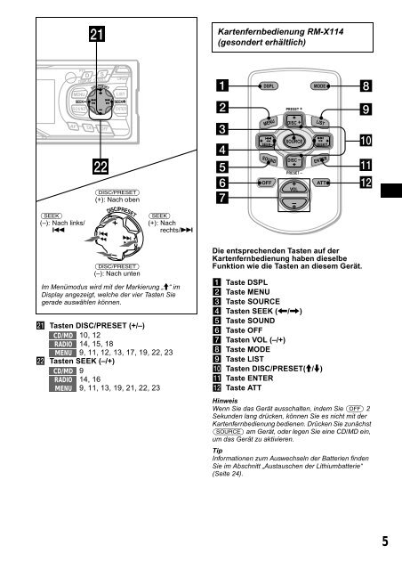 Sony CDX-CA650 - CDX-CA650 Consignes d&rsquo;utilisation Fran&ccedil;ais