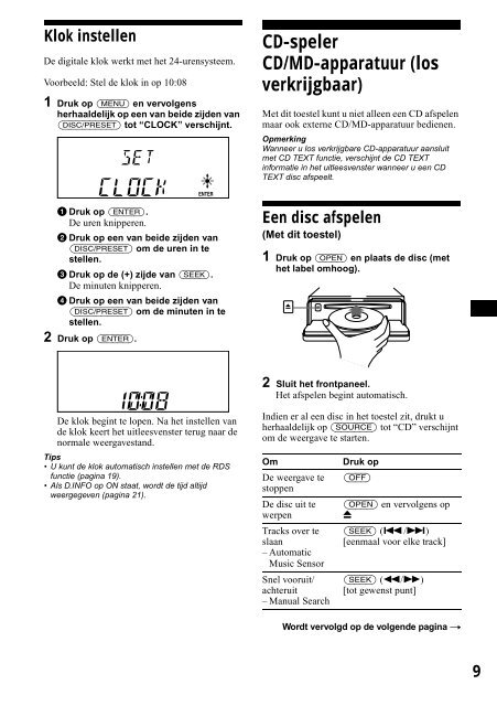 Sony CDX-CA650 - CDX-CA650 Consignes d&rsquo;utilisation Anglais