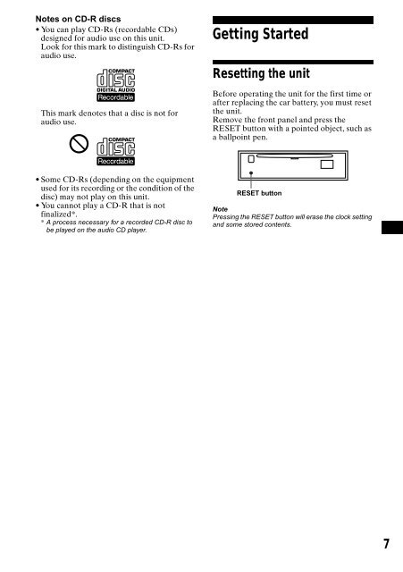 Sony CDX-CA650 - CDX-CA650 Consignes d&rsquo;utilisation Russe