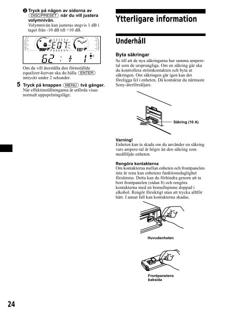 Sony CDX-CA650 - CDX-CA650 Consignes d&rsquo;utilisation Russe