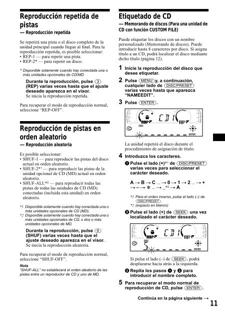 Sony CDX-CA650 - CDX-CA650 Consignes d&rsquo;utilisation Anglais