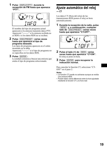 Sony CDX-CA650 - CDX-CA650 Consignes d&rsquo;utilisation Anglais