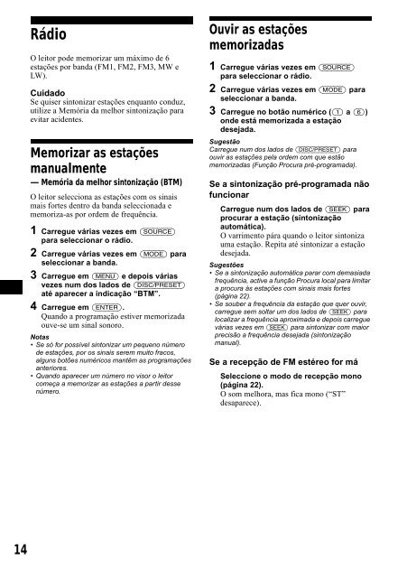 Sony CDX-CA650 - CDX-CA650 Consignes d&rsquo;utilisation Anglais