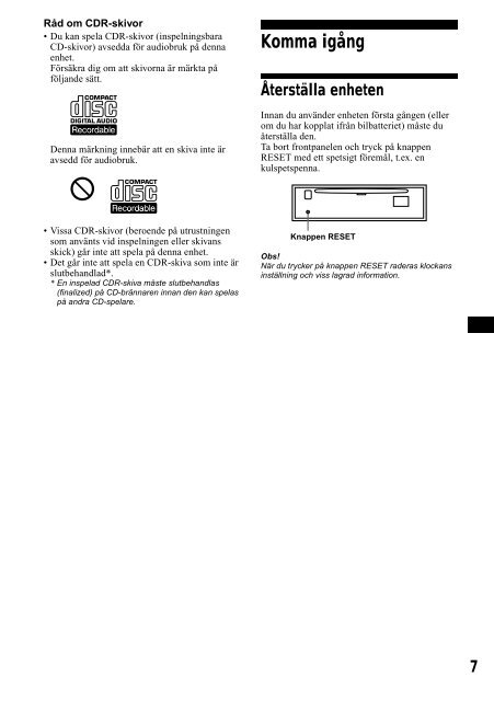 Sony CDX-CA650 - CDX-CA650 Consignes d&rsquo;utilisation Espagnol