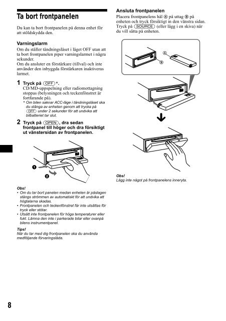 Sony CDX-CA650 - CDX-CA650 Consignes d&rsquo;utilisation Espagnol