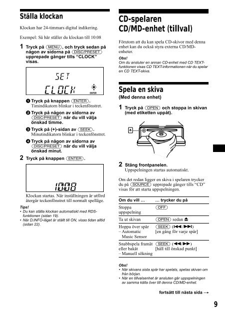 Sony CDX-CA650 - CDX-CA650 Consignes d&rsquo;utilisation Espagnol