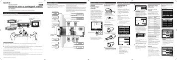 Sony TA-VE800G - TA-VE800G Consignes dâutilisation Danois