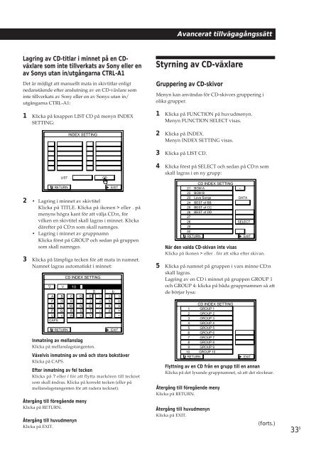 Sony TA-VE800G - TA-VE800G Consignes d&rsquo;utilisation Su&eacute;dois