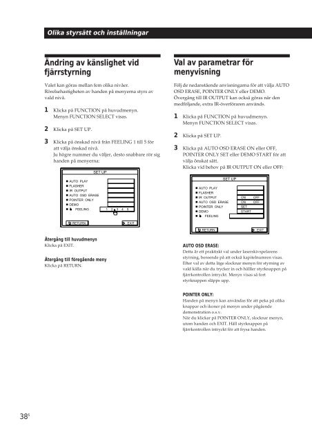 Sony TA-VE800G - TA-VE800G Consignes d&rsquo;utilisation Su&eacute;dois