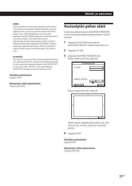 Sony TA-VE800G - TA-VE800G Consignes d&rsquo;utilisation Danois