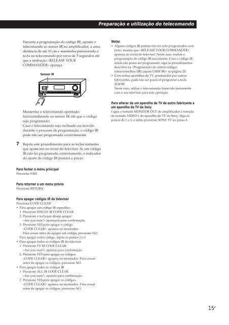 Sony TA-VE800G - TA-VE800G Consignes d&rsquo;utilisation Anglais