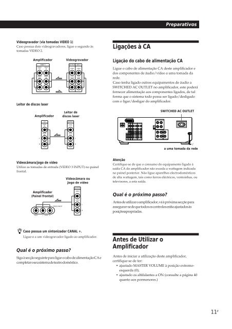 Sony TA-VE800G - TA-VE800G Consignes d&rsquo;utilisation Portugais