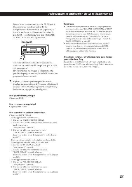 Sony TA-VE800G - TA-VE800G Consignes d&rsquo;utilisation Portugais