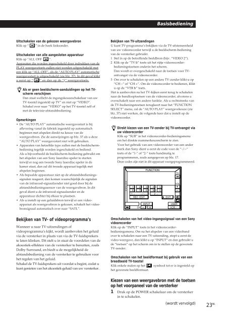 Sony TA-VE800G - TA-VE800G Consignes d&rsquo;utilisation Allemand