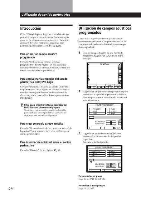 Sony TA-VE800G - TA-VE800G Consignes d&rsquo;utilisation