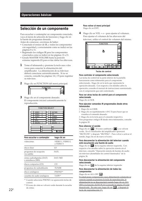 Sony TA-VE800G - TA-VE800G Consignes d&rsquo;utilisation Espagnol