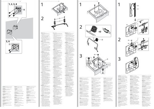 Sony KDL-42W656A - KDL-42W656A Informations d'installation du support de fixation murale Hongrois