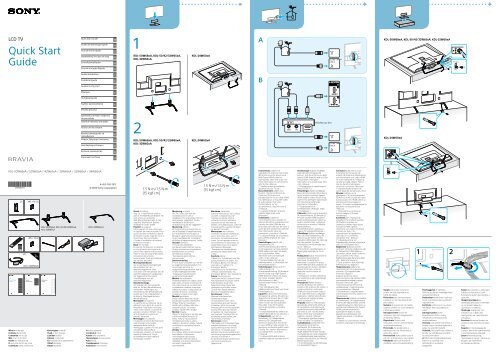 Sony KDL-42W656A - KDL-42W656A Guide de mise en route Roumain