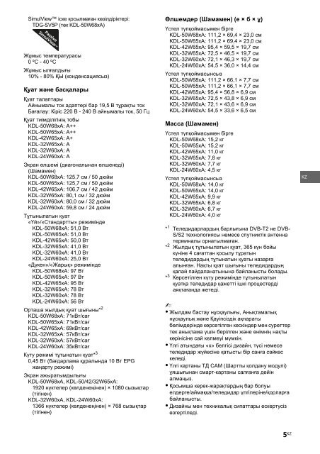 Sony KDL-42W656A - KDL-42W656A Guide de r&eacute;f&eacute;rence Lituanien