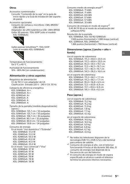 Sony KDL-42W656A - KDL-42W656A Guide de r&eacute;f&eacute;rence Grec