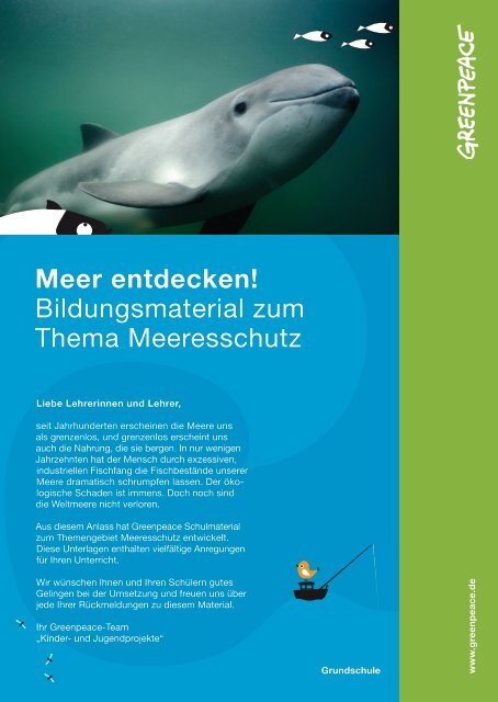 Meer entdecken! Bildungsmaterial zum Thema ... - Greenpeace