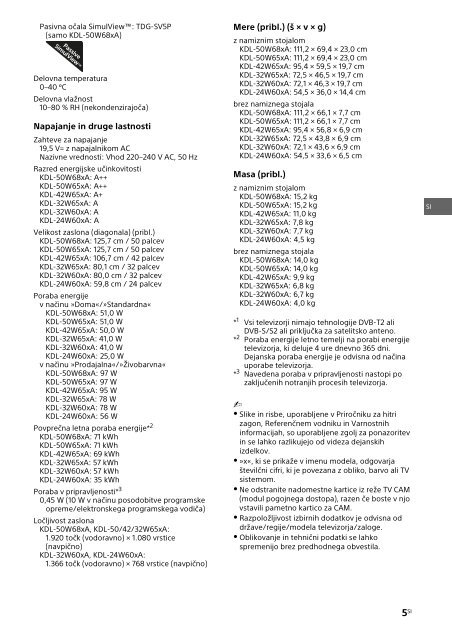 Sony KDL-42W656A - KDL-42W656A Guide de r&eacute;f&eacute;rence Estonien