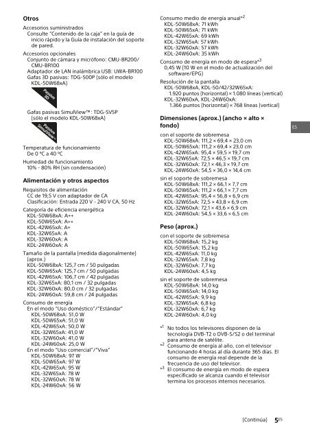 Sony KDL-42W656A - KDL-42W656A Guide de r&eacute;f&eacute;rence Bulgare