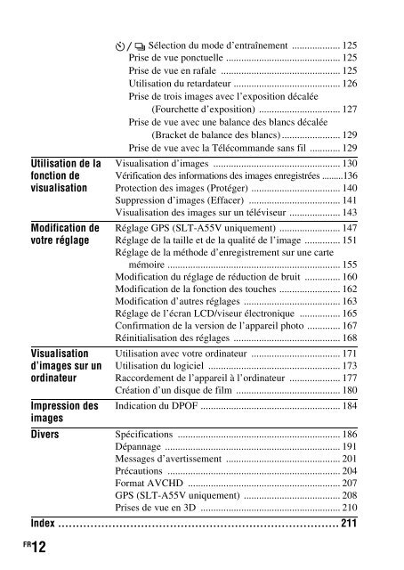 Sony SLT-A33 - SLT-A33 Consignes d&rsquo;utilisation Italien