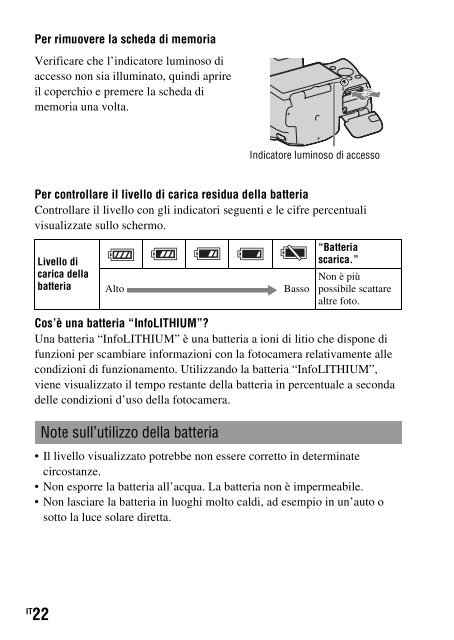 Sony SLT-A33 - SLT-A33 Consignes d&rsquo;utilisation Italien