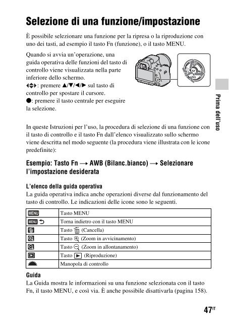 Sony SLT-A33 - SLT-A33 Consignes d&rsquo;utilisation Italien