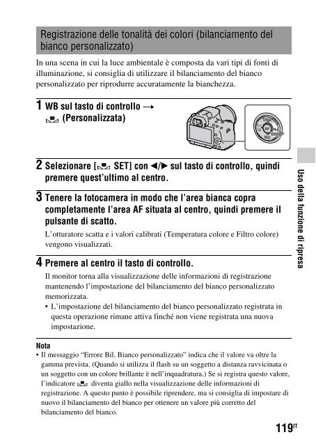 Sony SLT-A33 - SLT-A33 Consignes d&rsquo;utilisation Italien