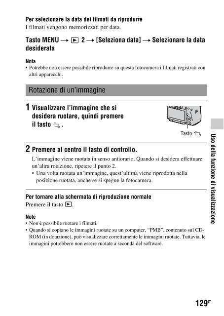 Sony SLT-A33 - SLT-A33 Consignes d&rsquo;utilisation Italien