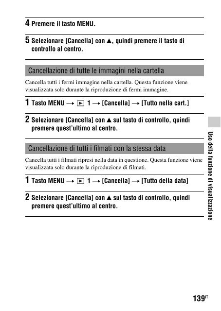 Sony SLT-A33 - SLT-A33 Consignes d&rsquo;utilisation Italien