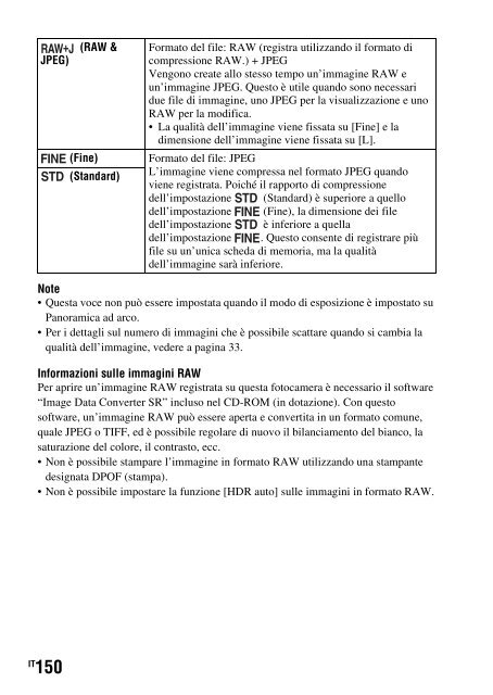 Sony SLT-A33 - SLT-A33 Consignes d&rsquo;utilisation Italien