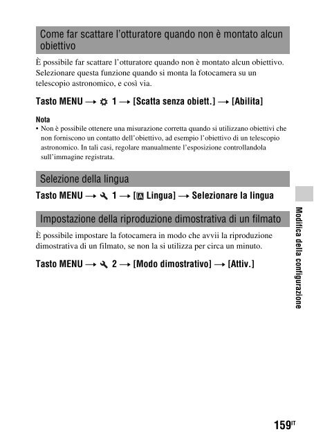 Sony SLT-A33 - SLT-A33 Consignes d&rsquo;utilisation Italien