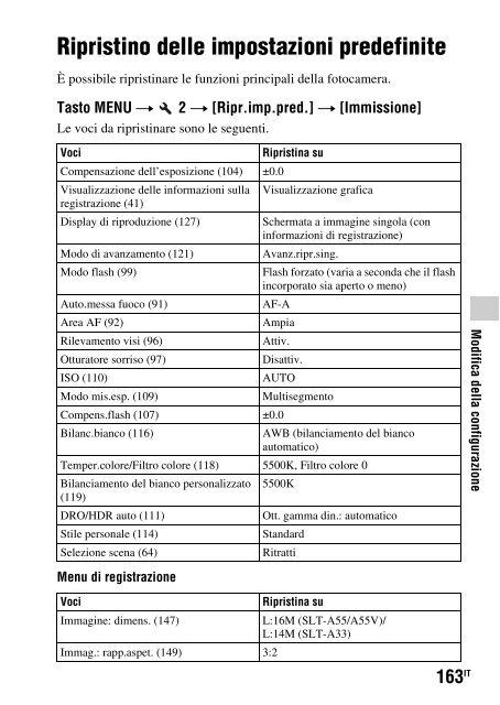 Sony SLT-A33 - SLT-A33 Consignes d&rsquo;utilisation Italien